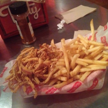 Tasty Burger - Fries and rings combo - Burgers Near Me - Boston, Massachusetts