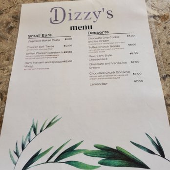 Dizzy's Bar & Grill - menu - Bars Near Me - Cheraw, South Carolina Dizzy's Bar & Grill - menu - Bars Near Me - Cheraw, South Carolina
