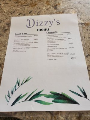 Menu photo 2 Dizzy's Bar & Grill Cheraw, SC Menu photo 2 Dizzy's Bar & Grill Cheraw, SC