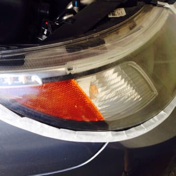 Joe's Auto Glass & Headlight Restoration - Left headlight before restoration - Auto Glass Services Near Me - Pasadena, California Joe's Auto Glass & Headlight Restoration - Left headlight before restoration - Auto Glass Services Near Me - Pasadena, California