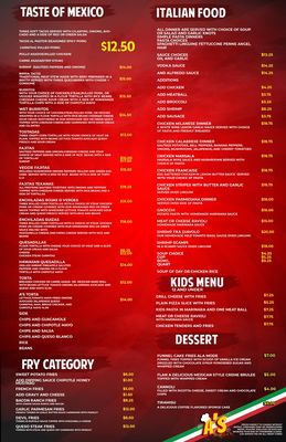 Menu photo 1 A's Eatery Scranton, PA