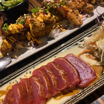 Roy's Kaanapali - Furikake Crusted Calamari, Blackened Island Ahi - Hawaiian Near Me - Lahaina, Hawaii Roy's Kaanapali - Furikake Crusted Calamari, Blackened Island Ahi - Hawaiian Near Me - Lahaina, Hawaii
