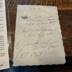 Spectators Sports Pub - Greasy menu, good thing bad thing ? We shall see.
