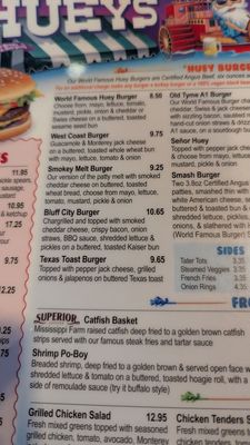 Menu photo 1 Huey's Southwind Memphis, TN