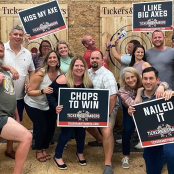 Tickers & Timbers - Axe Throwing - Escape Games Near Me - Barboursville, West Virginia Tickers & Timbers - Axe Throwing - Escape Games Near Me - Barboursville, West Virginia