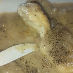 Whately Diner - Biscuits and gravy, Massachusetts style.