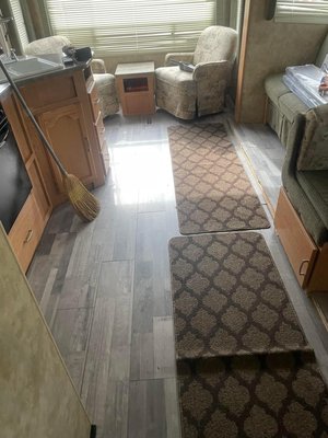 Remodeling - This old camper was due for a remodel. Our client was thrilled at the floor work we were able to accomplish! Another job well done! Remodeling - This old camper was due for a remodel. Our client was thrilled at the floor work we were able to accomplish! Another job well done!