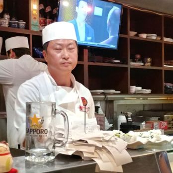 Sapporo Sushi - This is the guy, angry mean and unhappy!!! never eat his food! - Japanese Near Me - Long Beach, California