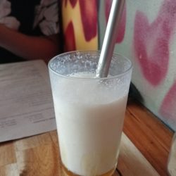 Side Pocket Espresso - Banana smoothie ($6.5).