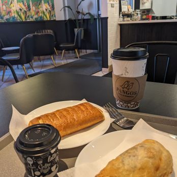 Pangos - Egg & chorizo empanada, cream cheese danish, espresso, coffee - Coffee & Tea Near Me - Hopkins, Minnesota Pangos - Egg & chorizo empanada, cream cheese danish, espresso, coffee - Coffee & Tea Near Me - Hopkins, Minnesota