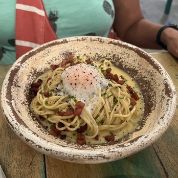 K'ooben Laab - Traditional Carbonara - Specialty Food Near Me - Cozumel, ROO K'ooben Laab - Traditional Carbonara - Specialty Food Near Me - Cozumel, ROO