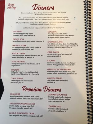 Menu photo 7 Norma's Seafood & Steak Seaside, OR Menu photo 7 Norma's Seafood & Steak Seaside, OR