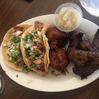 Garifuna Flava - Conch, jerk wings, and chicken tacos- appetizer - Caribbean Near Me - Chicago, Illinois