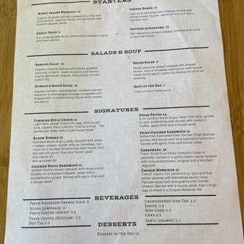 Bloom - Menu 7/2021 - American Near Me - Santa Clara, California