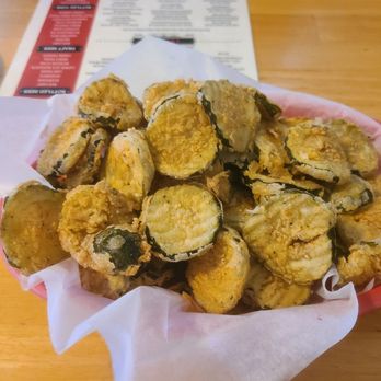Blake's Cafe - Fried pickles half order - Burgers Near Me - McQueeney, Texas Blake's Cafe - Fried pickles half order - Burgers Near Me - McQueeney, Texas