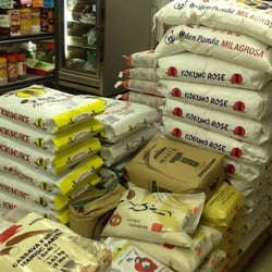 Asian Supermarket - Selection of rice from everywhere in the world! Australia - Africa- Uncle Ben's and Basmati Rice!