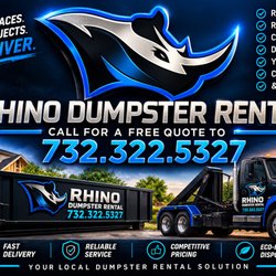 Rhino Dumpster Rentals - Business name, and number