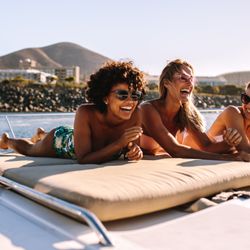 BayWatch Boat Charters - layout and get some sun on one of our private boat rentals in Newport Beach