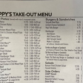 Zippy's McCully - Take-out menu - Fast Food Near Me - Honolulu, Hawaii