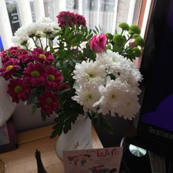 Fancy Fayre - Comparing these flowers from Tesco brought a week ago