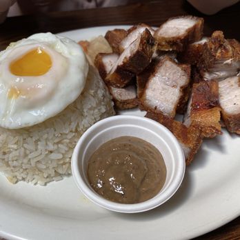 Tselogs - Lechon Kawali Silog. Very good. Sauce was great! - Filipino Near Me - Daly City, California Tselogs - Lechon Kawali Silog. Very good. Sauce was great! - Filipino Near Me - Daly City, California