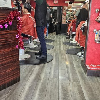 Beacon Light Barber & Salon - A look inside from the waiting area. - Barbers Near Me - Lighthouse Point, Florida