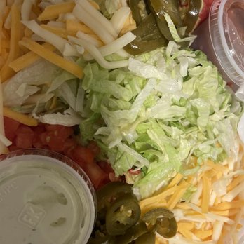 The End Zone - Taco salad before I tore it down. It came that way - Burgers Near Me - Huntsville, Alabama The End Zone - Taco salad before I tore it down. It came that way - Burgers Near Me - Huntsville, Alabama
