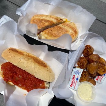 Bare Bones Butcher - Meatball Sub & Cuban with their fried potatoes - Grocery Near Me - Nashville, Tennessee Bare Bones Butcher - Meatball Sub & Cuban with their fried potatoes - Grocery Near Me - Nashville, Tennessee