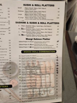 Menu photo 2 Moegi Sushi Toronto, ON