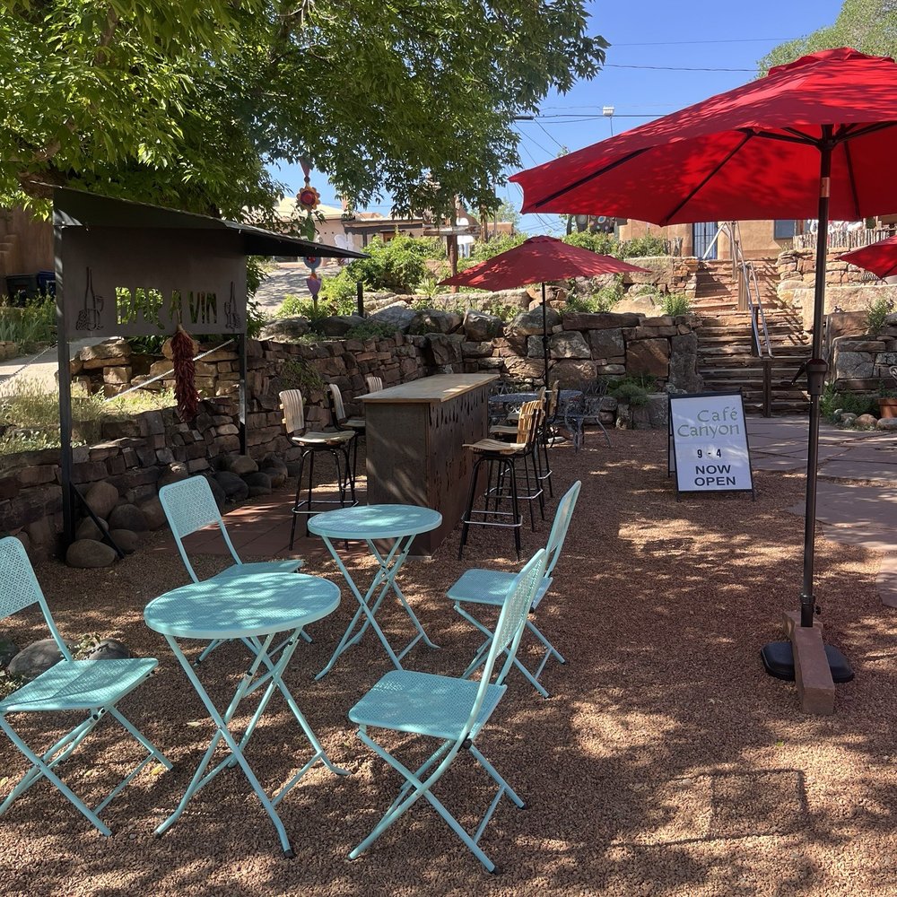 Cafe Canyon - Outdoor decor - Coffee & Tea Near Me - Santa Fe, New Mexico Cafe Canyon - Outdoor decor - Coffee & Tea Near Me - Santa Fe, New Mexico