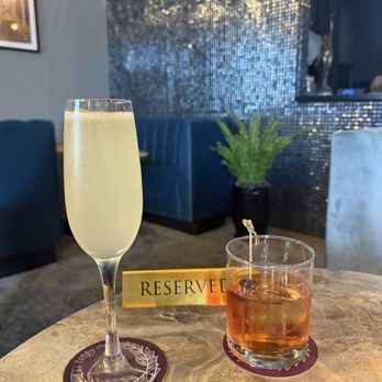 The Lobby Bar - French 77 & and Old Fashioned. Nice touch on the French 77, they give you the split - Lounges Near Me - Tracy, California The Lobby Bar - French 77 & and Old Fashioned. Nice touch on the French 77, they give you the split - Lounges Near Me - Tracy, California