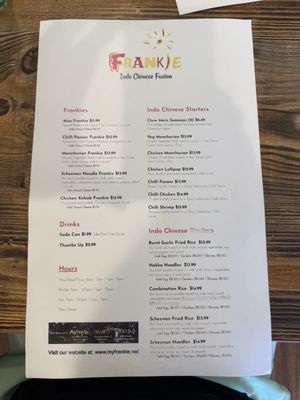 Menu photo 1 Frankie Sunnyvale, CA