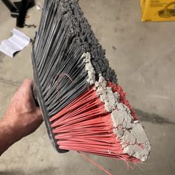 Daum Construction - Our brand new kitchen broom was taken and used by the contractor in wet cement!
