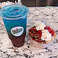 Fuze Nutrition - Captain America Tea, Strawberry Protein Shake Bowl