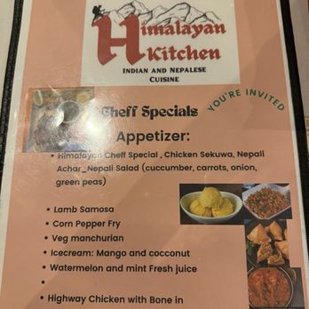 Himalayan Kitchen - Menu - Indian Near Me - San Antonio, Texas