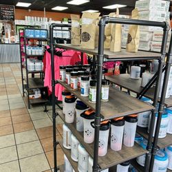Clean Eatz - Inside you can also purchase supplements and clothes while you wait for your food