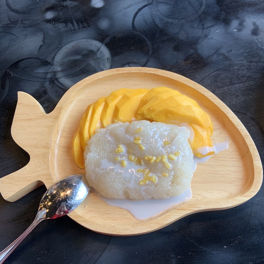 Thai At Waugh Chapel - Sweet Sticky Rice with Fresh Mango - Thai Near Me - Gambrills, Maryland Thai At Waugh Chapel - Sweet Sticky Rice with Fresh Mango - Thai Near Me - Gambrills, Maryland