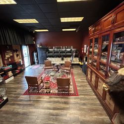 Broadway Cigar Company - Front Lounge  with retail store and Walk in Humidor
