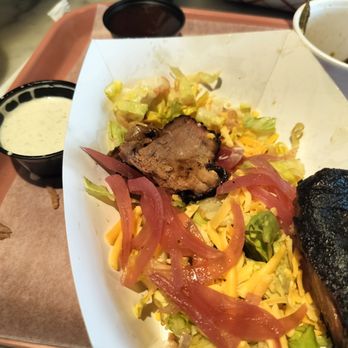 Hoggy's Restaurant and Catering - Salad with brisket meat - Barbeque Near Me - Columbus, Ohio