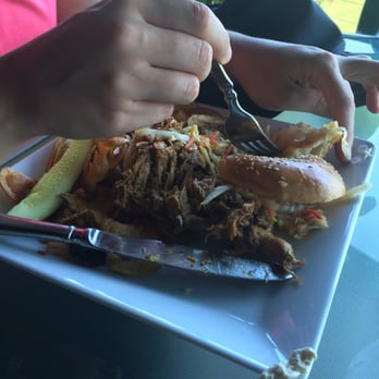 Veraisons Restaurant - The burger she demolished lol - New American Near Me - Dundee, New York Veraisons Restaurant - The burger she demolished lol - New American Near Me - Dundee, New York