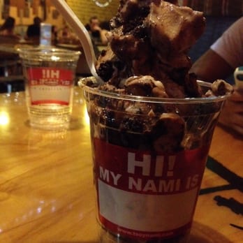 Green Restaurant - Chocolate Monsoon Tsoynami (chocolate & vanilla swirl ice cream w/ chocolate cake + chocolate & toffee-nut syrups mixed in)! - Vegetarian Near Me - Tempe, Arizona