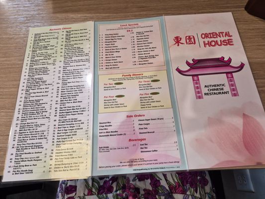 Menu photo 2 Oriental House St Matthews, KY