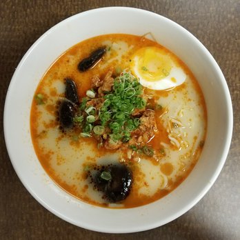 Tosh's Ramen Holladay - Karai ramen with shiitake mushrooms! - Ramen Near Me - Holladay, Utah