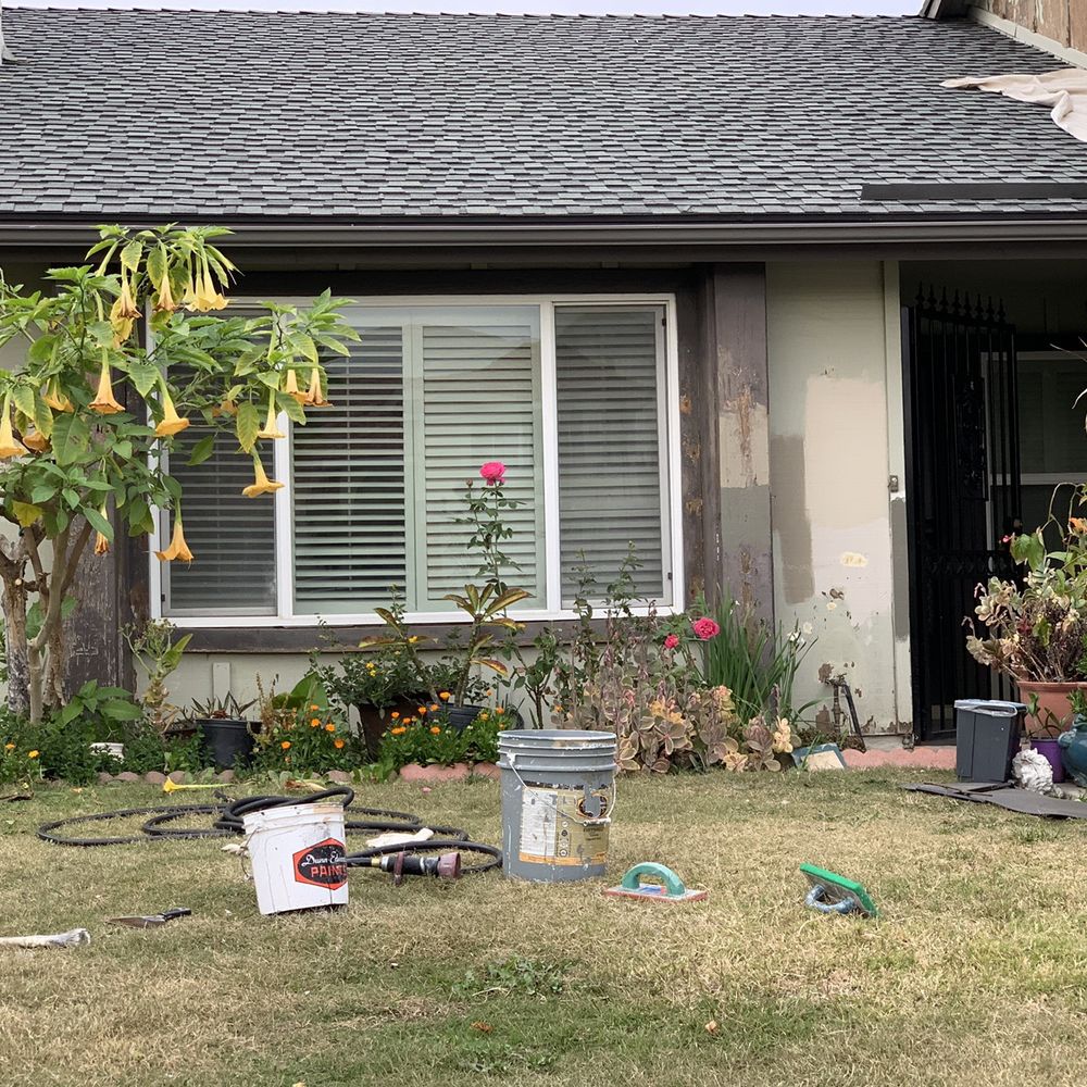 A Reliable Painter - Before: Prepping and testing colors - Painters Near Me A Reliable Painter - Before: Prepping and testing colors - Painters Near Me