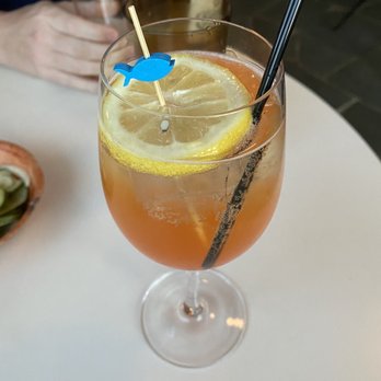 Hello, Sailor - Aperol spritz on draft. Refreshing and perfect for summer! - Seafood Near Me - Cornelius, North Carolina
