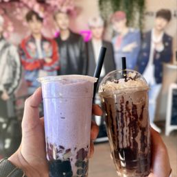 Halo-halo and Oreo special w/ crystal boba Halo-halo and Oreo special w/ crystal boba