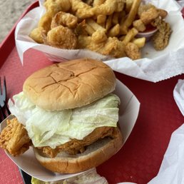 Grouper Sandwich and sampler