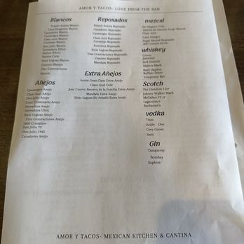 Amor Y Tacos - Menu - Mexican Near Me - Cerritos, California