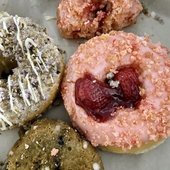 AM Donut & Yogurt - Strawberry Short Cake Donut, Blueberry Donut - Donuts Near Me - Monrovia, California