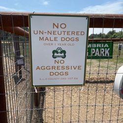 Cambria Dog Park - Wish we knew this beforehand